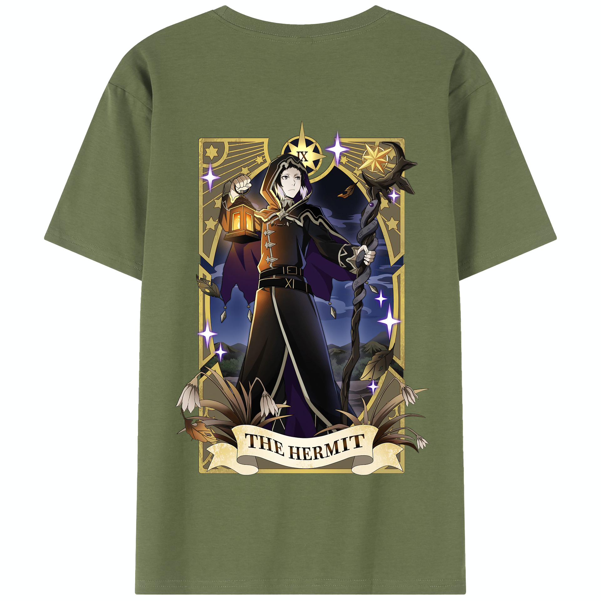 （画像用） 文豪ストレイドッグス Bungo Stray Dogs 綿100％半袖Tシャツ（背面プリント）